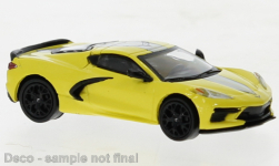 PCX87 PCX870672 - H0 - Chevrolet Corvette, C8 - hellgelb/schwarz